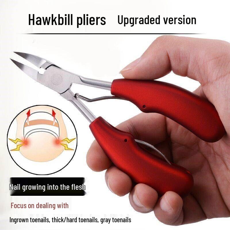Stainless Steel Ingrown Toenail Clipper with Dead Skin Scissor for Paronychia and Inflammation.