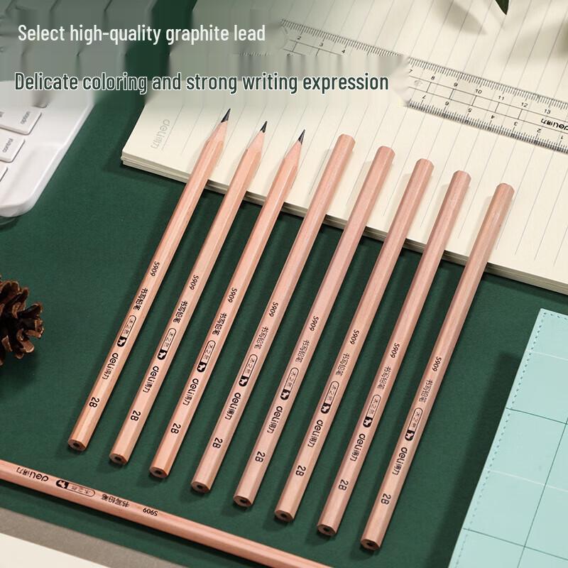 Deli S909 2B Hexagonal Pencils, 12-Pack