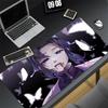 Wisteria Flower Mouse Pad Laptop Purple Anime Girl Keyboard Rug Demon Slayer Kochou Shinobu Mousepad PC Butterfly Gamer Desk