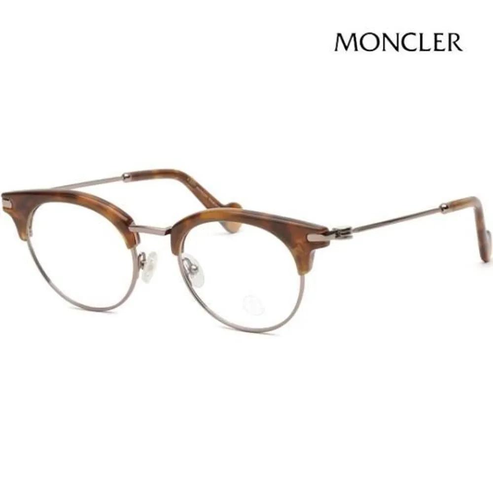 [Moncler] Оправы для очков ML5020 053 Мужские Женские Броулайнер Ретро Полуободковые Круглые Модные