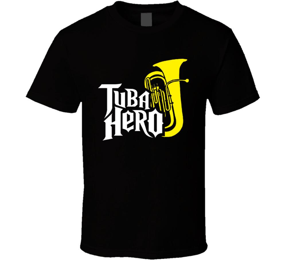 Tuba Hero Guitar Hero T Shirt Mens Womens Tees Top 4XL