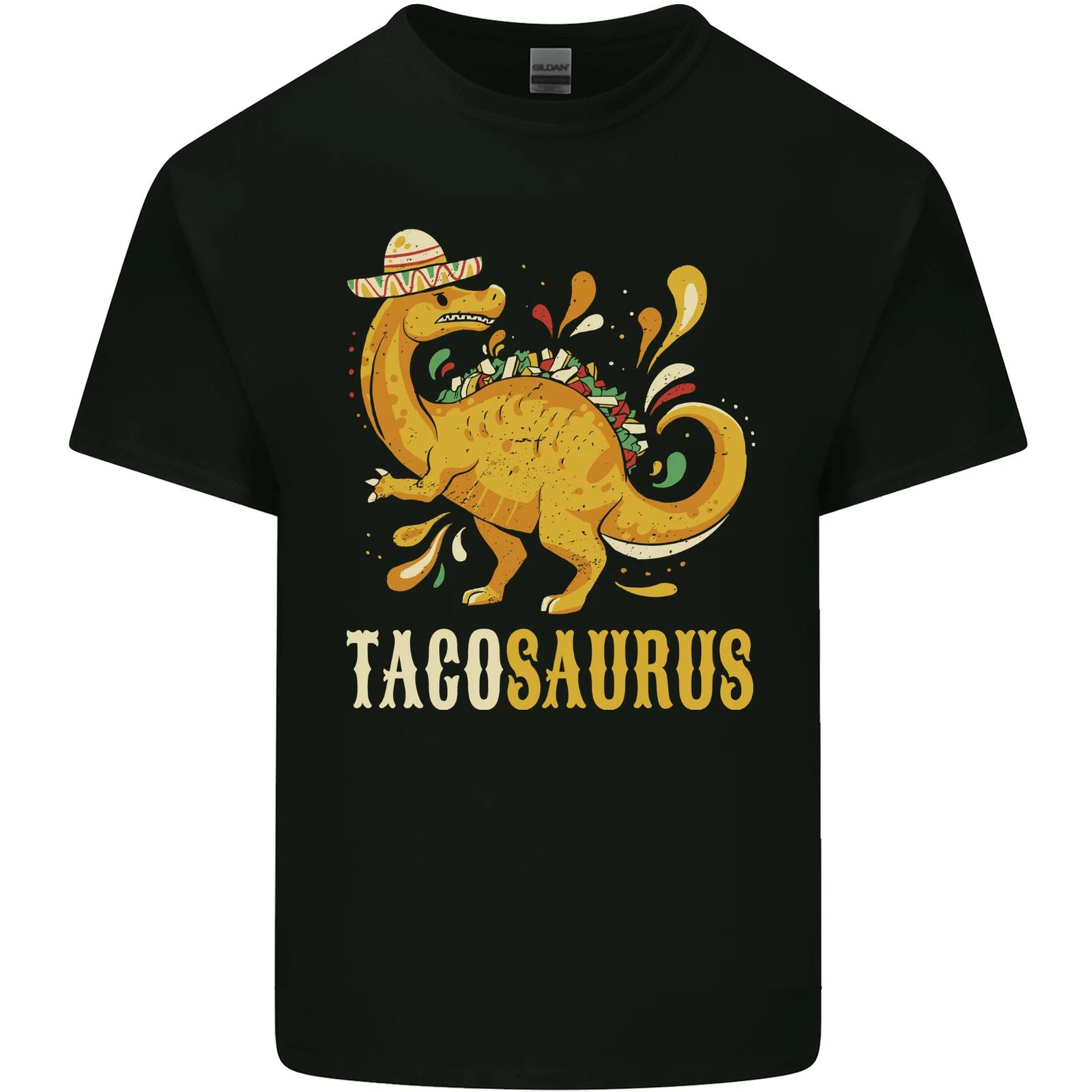 Tacosaurus Funny Mexican Taco Dinosaur Kids T-Shirt Childrens 4XL