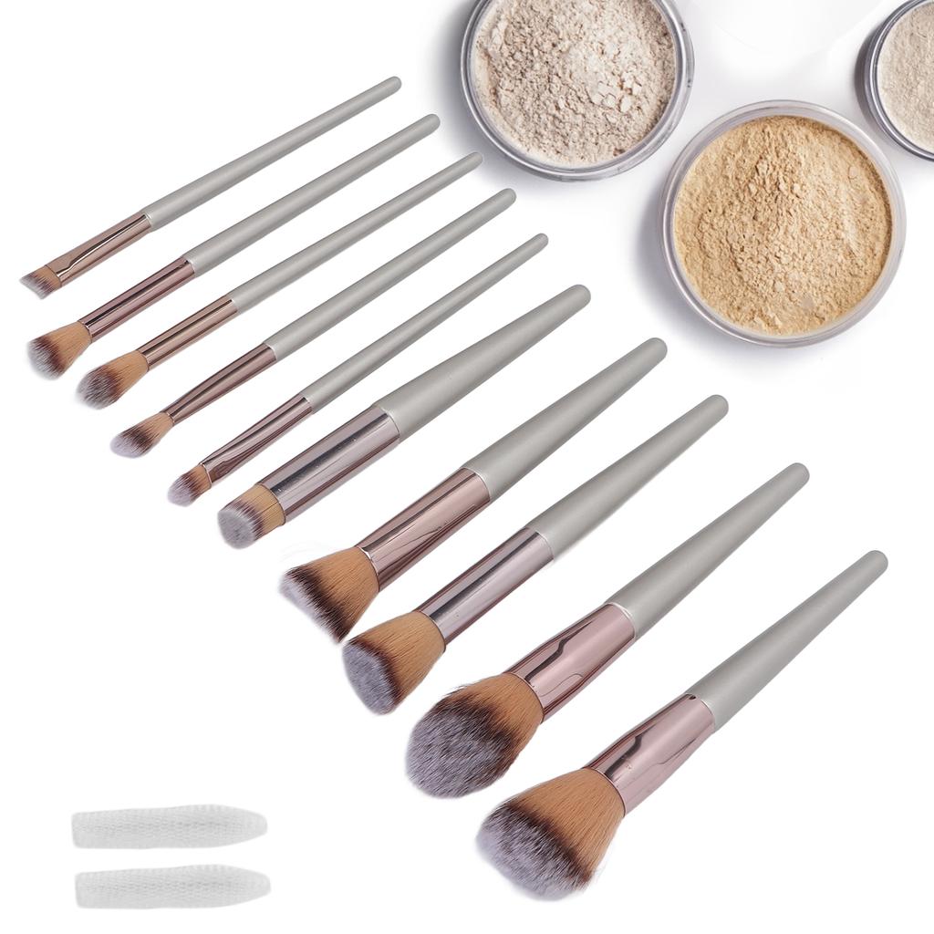 10pcs Makeup Brushes Set Professional Portable Eyeshadow Foundation Blush Brush Cosmetic Tool