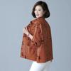 Middle-aged and elderly fashion loose large mother spring coat trench coat middle-aged and elderly coat women's foreign style coat