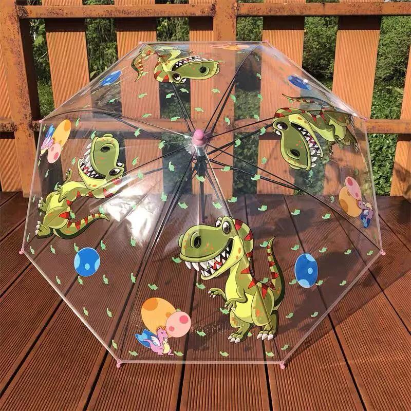 Nouvelle équipe d'ingénierie de camion de pompiers parapluie transparent pour enfants maternelle créatif mignon dessin animé bébé étudiant garçon parapluie