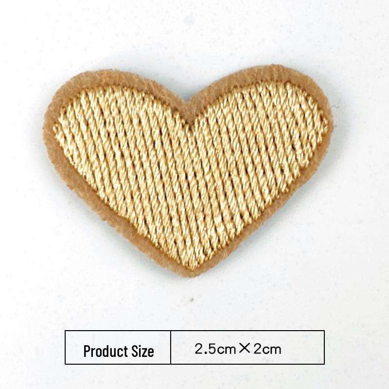Heart Embroidery Iron-on Patch for Clothing, Shoes, Hats, and Bags