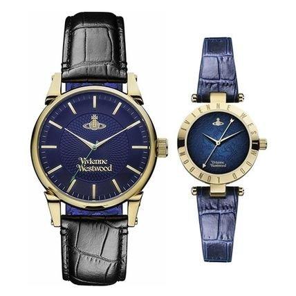 

Годинник Vivienne Westwood Pair з натуральної шкіри Finsbury темно-синього кольору VV065NVBKVV092NVNV Годинник для чоловіків та жінок [Артикул]