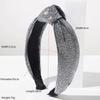 Retro Baroque Style Super Sparkling Full Diamond High Skull Knot Wide Edge Headband Hair Accessory For Women