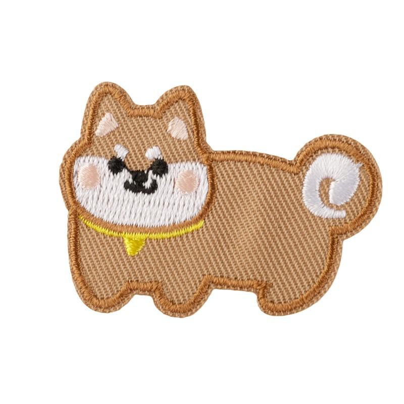 Tecknad Valp Självhäftande Broderimärke – Klädesaccessoar