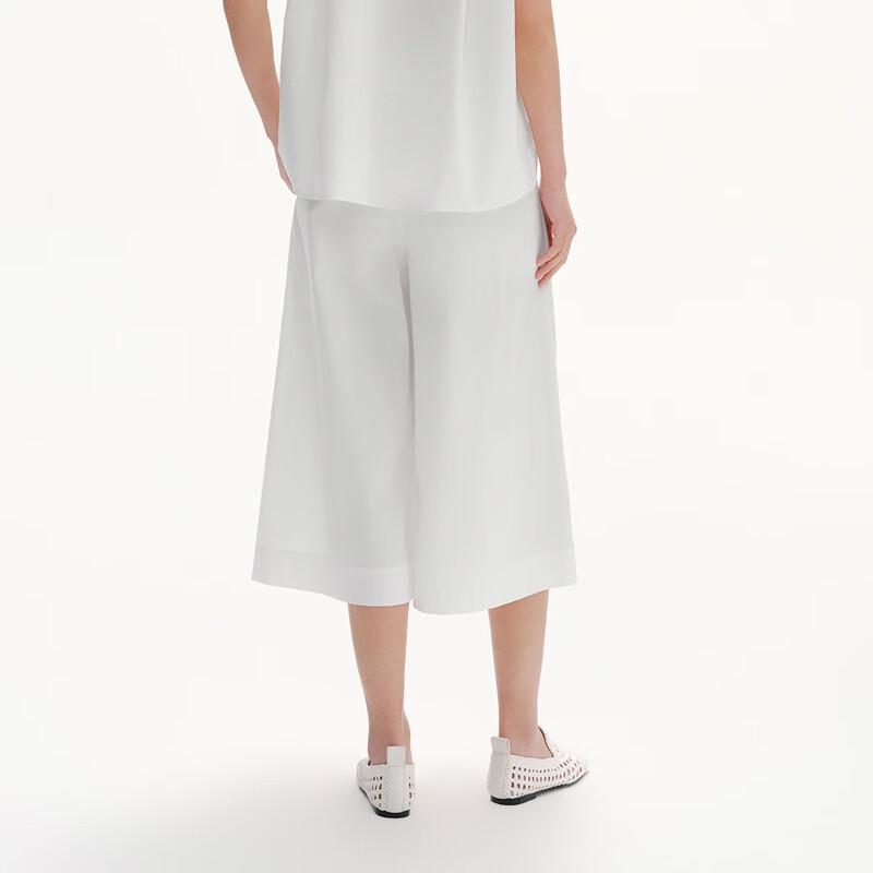 Broadcast Women's Lightweight Wide-Leg Cropped Casual Trousers