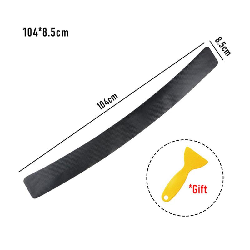 Car Door Anti-kick Protection Sticker Anti-scratch Film Car Rear Bumper Trim Car Trunk Threshold 3D Carbon Fiber Stripe Sticker
