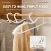 Wide Shoulder Clothes Hangers 10 Pack Non Slip Mark Free with Short Neck for Suit Shirts Coats Home Wardrobe Closet