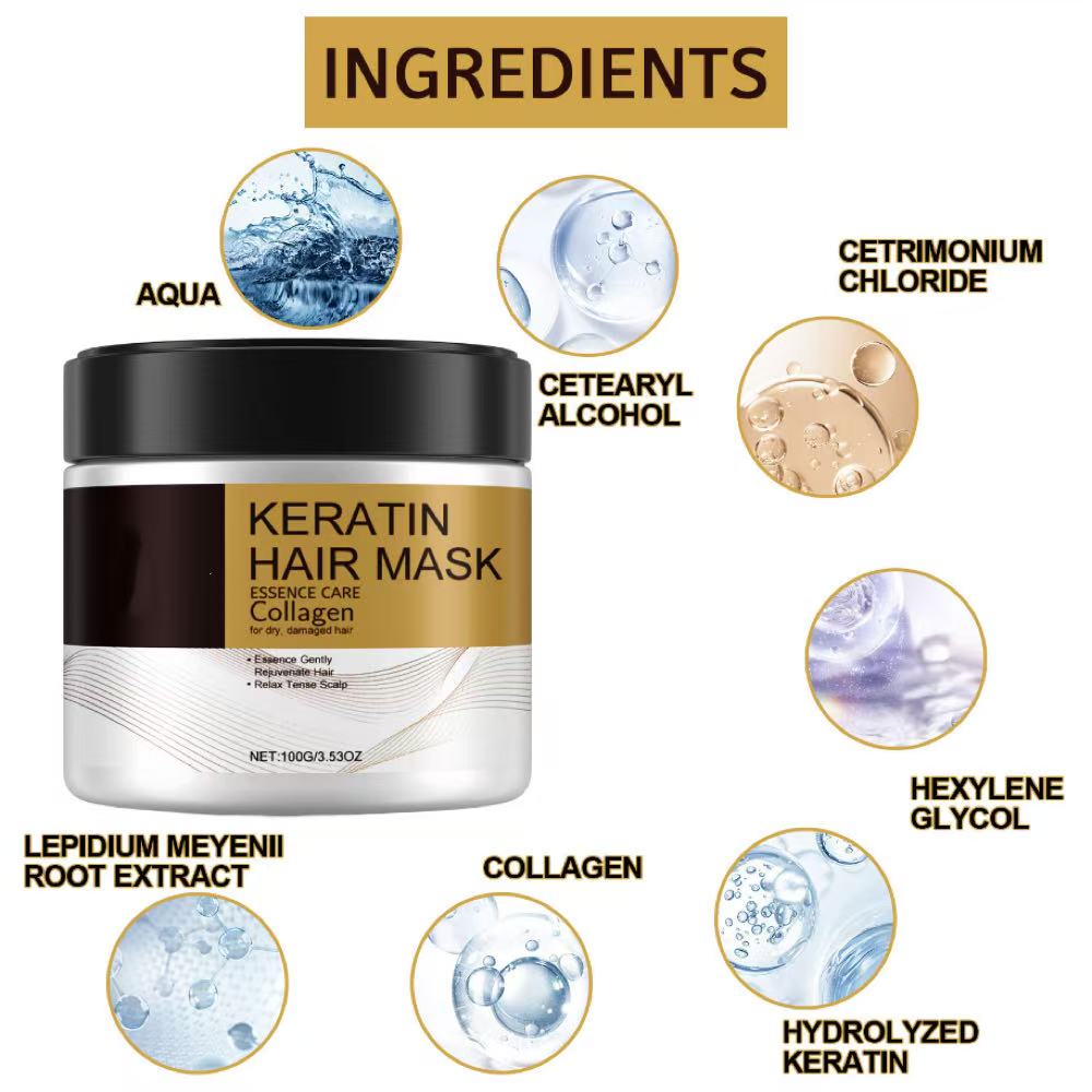 Hair Repairs Hair Mask Biotin Collagen Keratin Treatment Hairs Conditioner Hair Essential Oil Nourishing for Dry Damaged