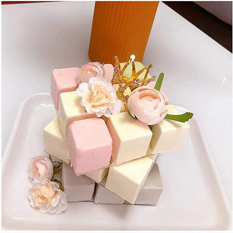 15Cavity Magic Cube Splice Cake Square Brownie Molds Mousse French Dessert Jelly Pudding Soap Candy Pastry Mold Cake for Baking