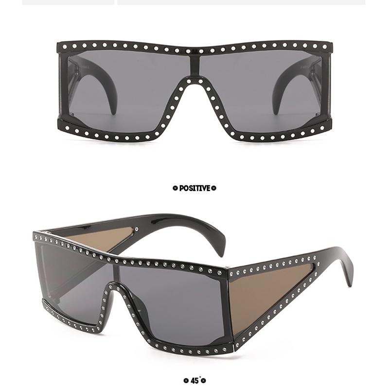 Women's Retro Flat Top Large Oversize Square Frame Sunglasses With Uv400 Protection And Timeless Style