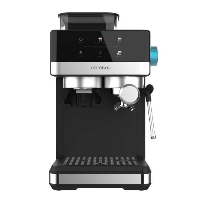 Macchina per caffè Espresso con macinacaffè - CECOTEC - Power Espresso 20 Grind - 1350 W - 150 g - 1,7 L - Nero / Acciaio Inox