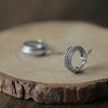 Retro Popular Hollow Corrugated Earrings For Men And Women Fashion Punk Fashionable Punk Minimalist Earrings Jewelry