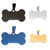 50pcs Stainless Steel Pet ID Tags Personalized Bone Shape Dog Cat Tags