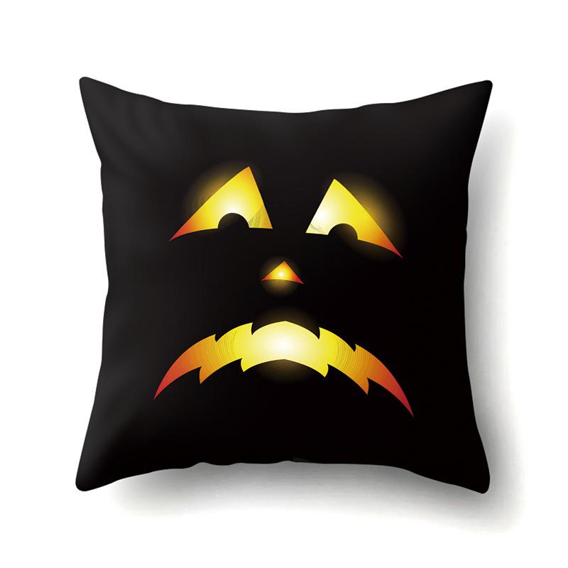 Halloween Pillowcase Car Waist Pillow Pumpkin Sofa Cushion Cover Office Home Living Room Pillowcase