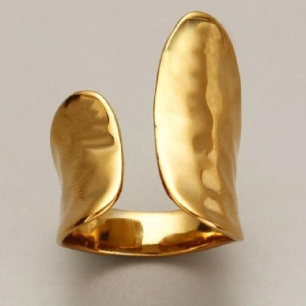 Minimalist Gold Color Rings For Women Couples Vintage Punk Irregular Geometric Birthday Party Jewelry Gifts