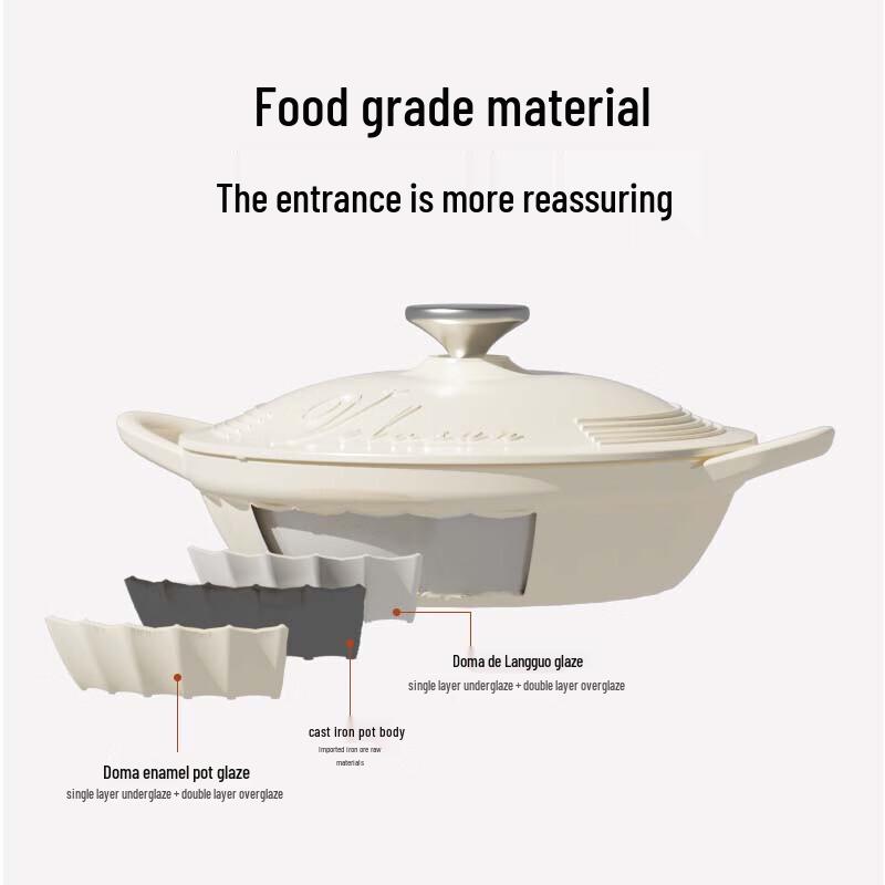 Velosan Emaillierter Schmortopf