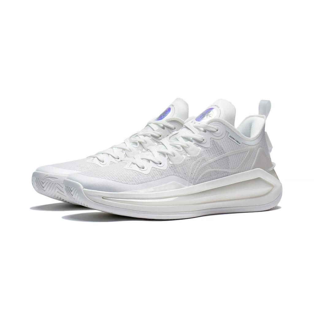 Li Ning Liren 3 V2 White Pearl Low top Basketball Shoes Unisex Mist White ABAT057-3