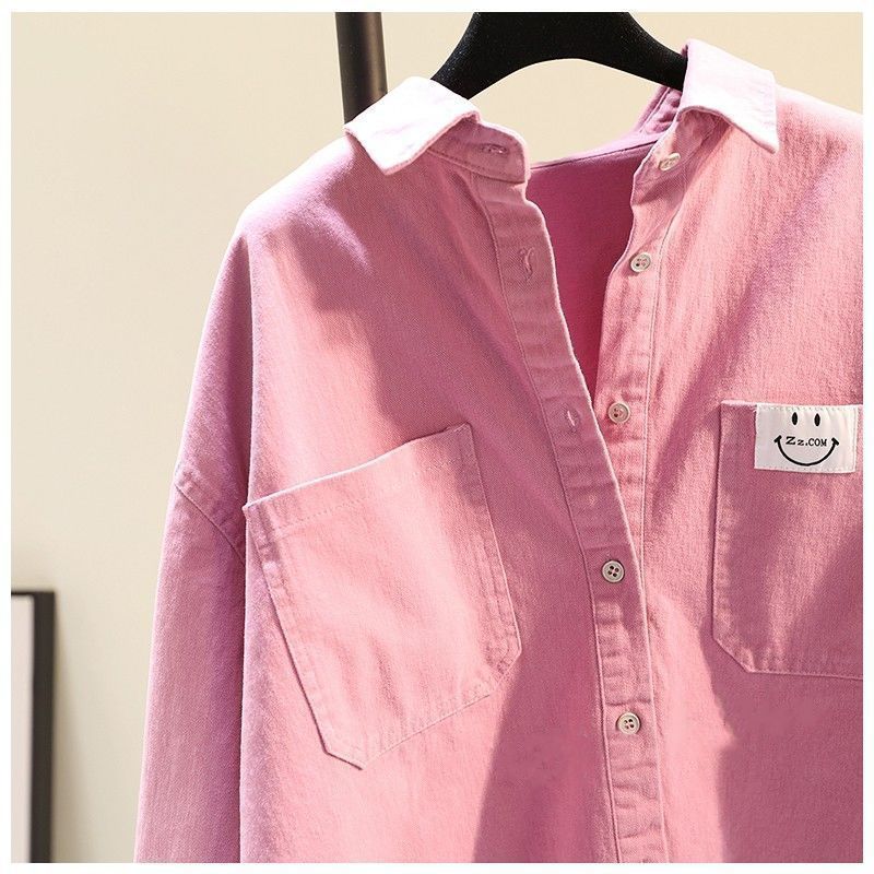 Stilvolles und bequemes Baumwoll-Frühlingshemd für Damen, koreanischer Modetrend