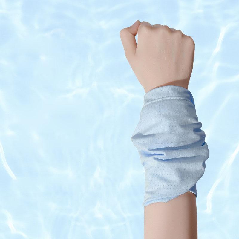 Summer Thin Sports Wrist Sweatband, Women Running Cycling Cold Feeling Wrist Towel, Quick-Drying Absorbent Wristband for Fitness