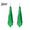 Detail-oriented Earrings 1 Pair Sequin Hook Geometric Design Long Statement
