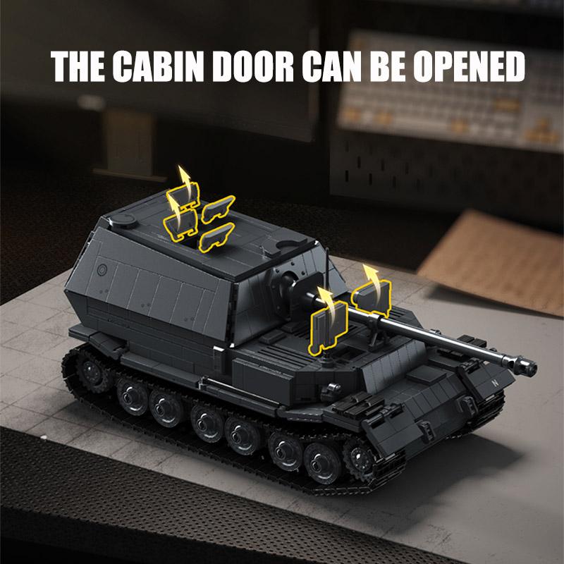 High-Quality Ww2 Army Style High-Quality 1/28 High-Quality Jagdpanzer High-Quality Tiger/P High-Quality Building High-Quality Blocks Collection Kit