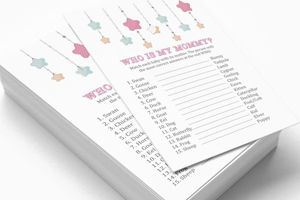 Inkdotpot 50 BabyA  AlphabetA  ABCA  GameA  Star Baby Shower Game Gender Neutral Party