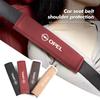 For Car Seat Belt Cover Decor Shoulder Protection Safety Seatbelt Insignia Corsa Zafira Mokka Grandland Antara Ampera HT7