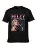 Miley Cyrus Pink Gradient Concert T-Shirt