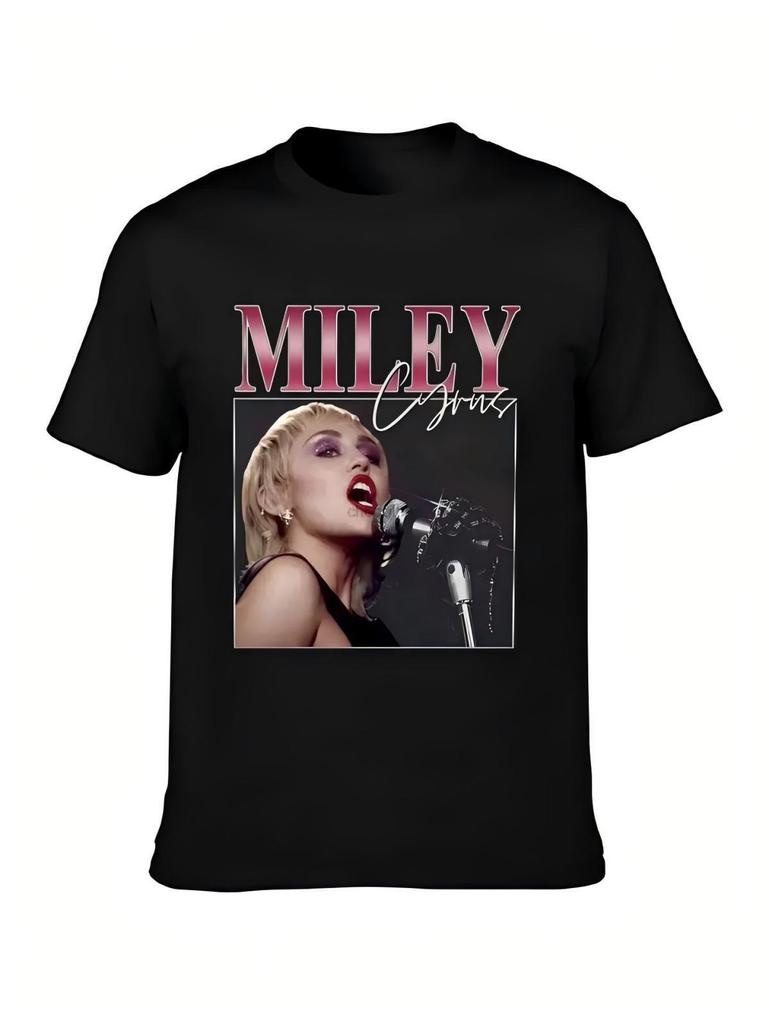 Miley Cyrus Pink Gradient Concert T-Shirt