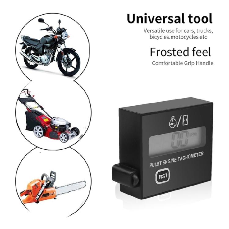 LCD Tachometer for Small Engine,Inductive Hour Meter for 2 Stroke & 4 Stroke