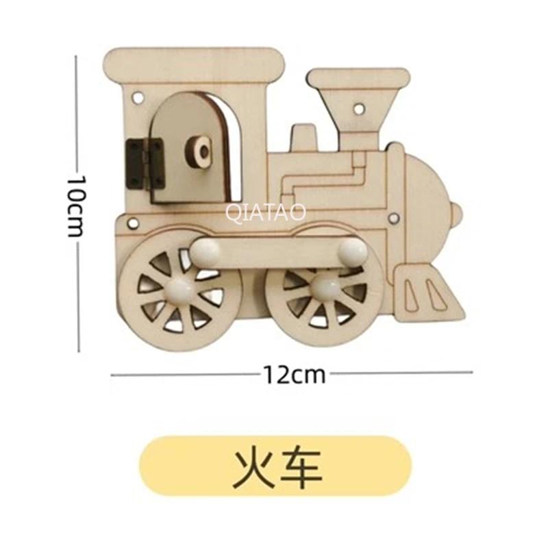 DIY Wood Accessories Montessori Busy Board Castle Sheep Animal Whales Bus Wall Toy Training Material Pack Educational Toy For Ch