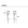 Rockyu Earrings for Women and Dangling Star Set for Both Stainless Steel Fashion Accessories Men, Hoop, Earrings, Stylish, Star, Earrings, Stylish,