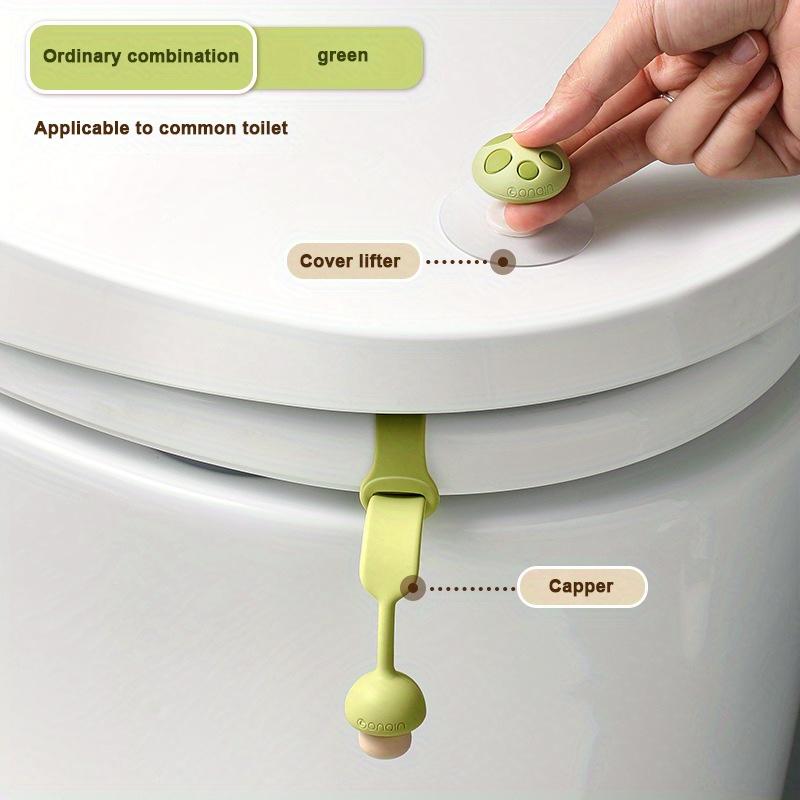 Toilet Lid Lifting Bathroom Accessories Lift Toilet Ring Handle Anti-Dirt Silicone Handle Lid Lifting Device WC Toilet Openers