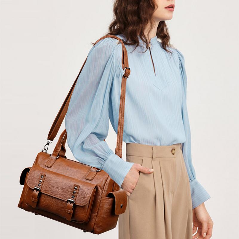 Luxus Handtaschen Damentaschen Designer Weiches Leder Tragbare Schulter Umhängetaschen für Frauen 2025 Winter Elegant Kleine Kapazität Tote Handtaschen