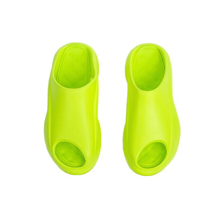 Li Ning Quiet Abrasion Resistant Slide Slippers Men's Fluorescent Verdant Green AZSS009-7