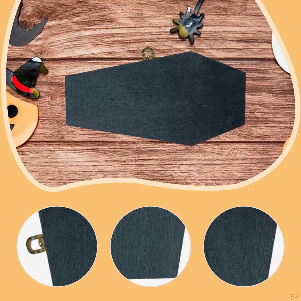 Halloween Box Fillable Hinged for Decor, Party Favor, Goth, Decoration, Pet Casket