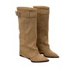 Small man taller pointed trouser boots women's autumn and winter new Spice Girl high-heeled boots tall knight