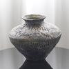 Wabi-sabi Style Retro Mottled Vase: Aged Flower Ornament for Entrance Hall or Living Room. Perfect for Dried Flowers.