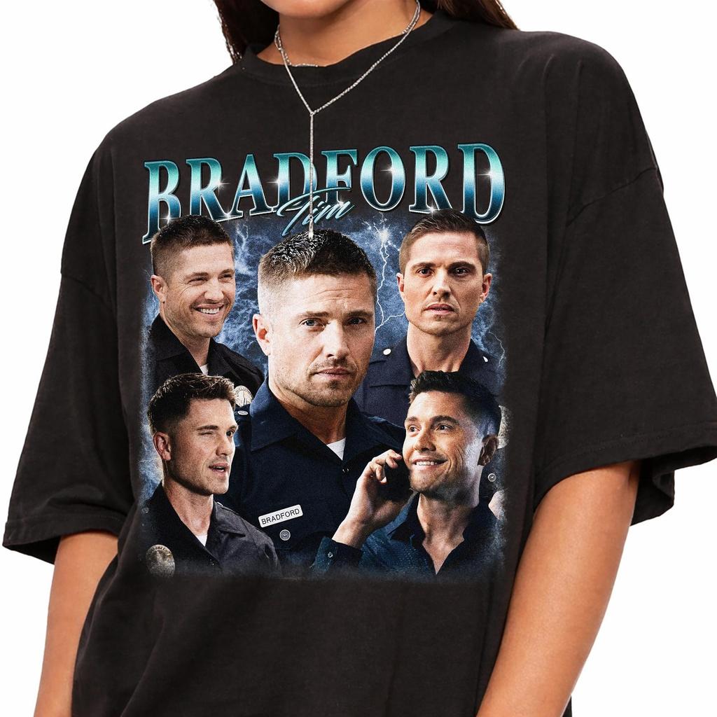 Maglietta Vintage Tim Bradford, Maglietta The Rookie, Maglietta Grafica Retrò Eric Winter, Maglietta Divertente per Fan Serie TV, Merchandising per Fan Chenford, Regalo per Fan Serie Poliziesca