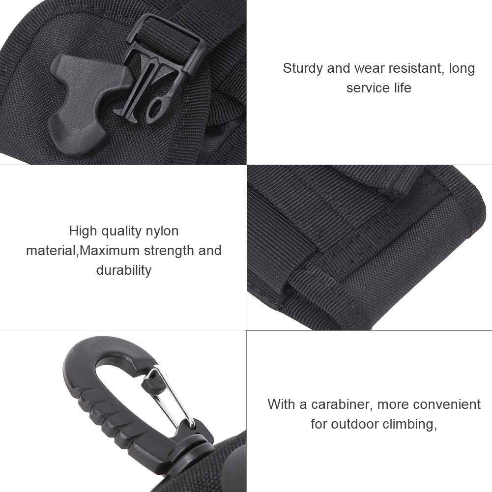 Outdoor Multi Functional   Waist Pouch Molle Belt for 4.5inch Mobile Phone Bag with Buckle(Black )