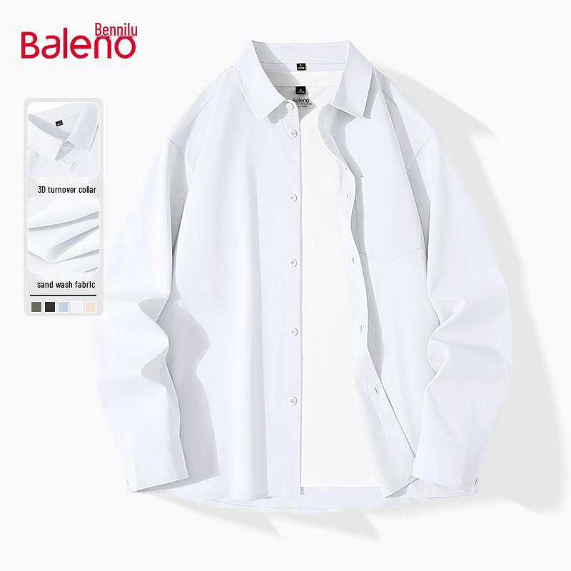 Baleno Men s Long-Sleeved Casual Shirt M