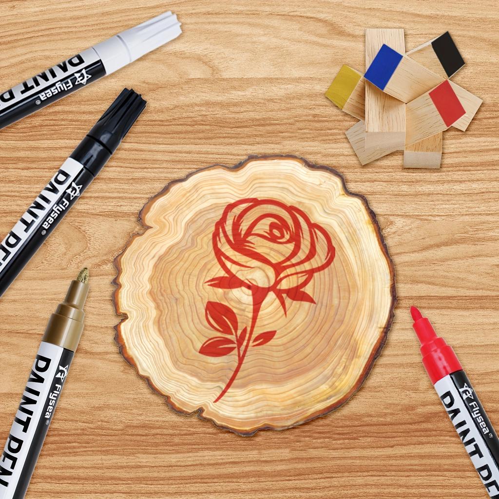 Farbmarker, Farbmarker auf fast allem, schnelltrocknendes und permanentes Ölfarbmarker-Set