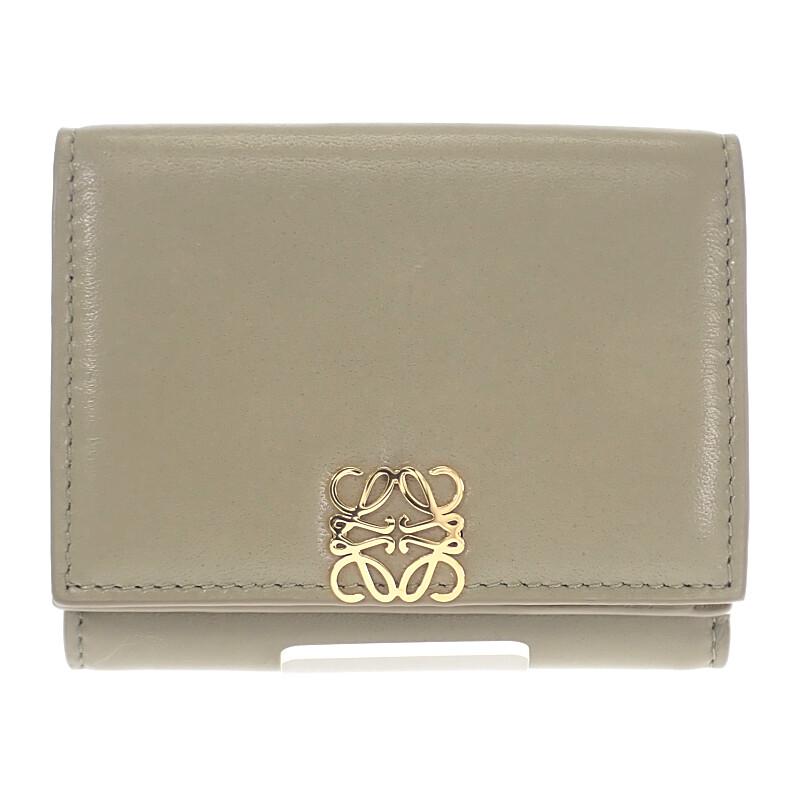 Loewe C821TR2X10 Tri-fold Wallet Eucalyptus Green Women