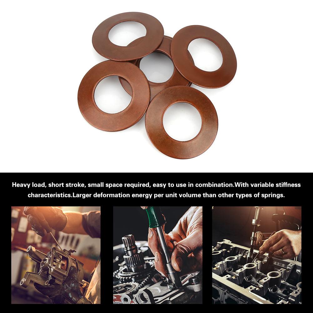 7 Sizes Belleville Compression Spring Disc Washer Gasket Disc Spring