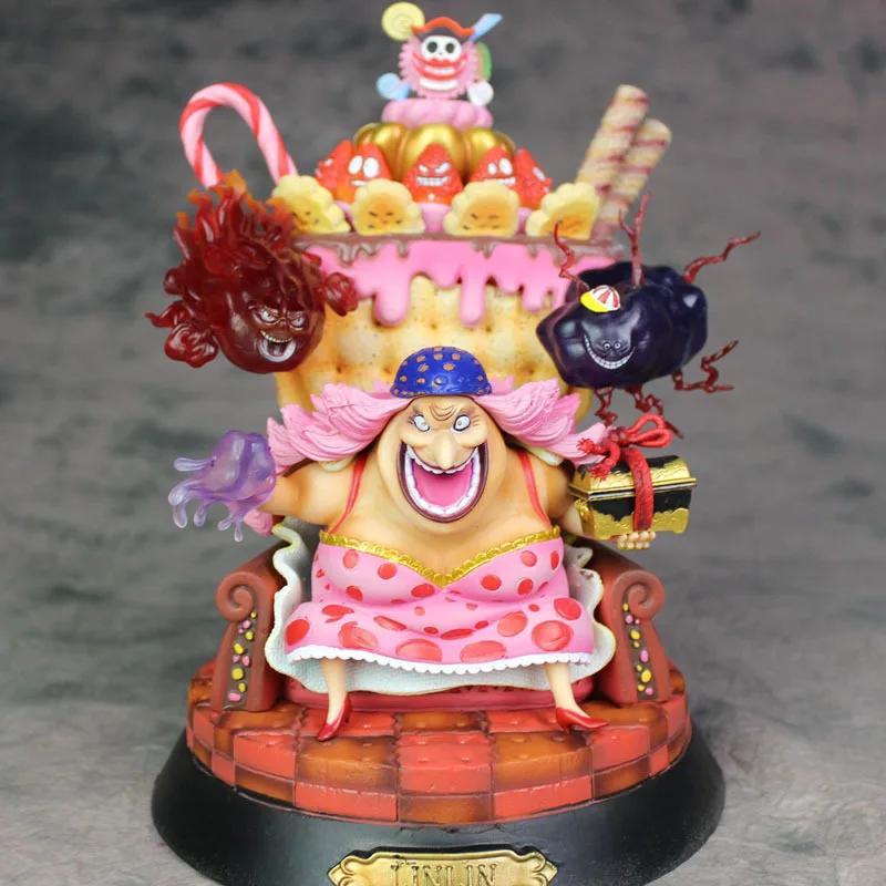 23 см Аниме Фигурки One Piece Трон Большой Мамочки GK Сидячая Поза Фигурки Действия Коллекционная Модель Фигурка Кукла Игрушка Подарок Ребенку на День Рождения 24cm